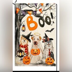 Halloween Dog Garden Flag
